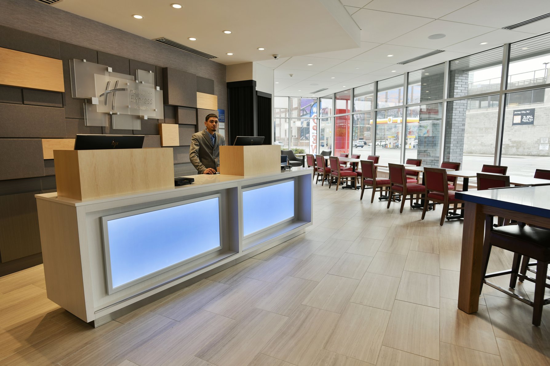 The Front Desk where expert and friendly staff are ready to help.