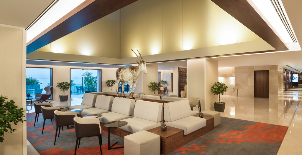 Atrium with a modern yet traditional flair