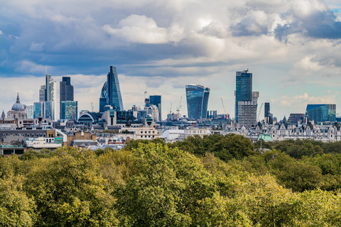 London Skyline from InterContinental London Park Lane