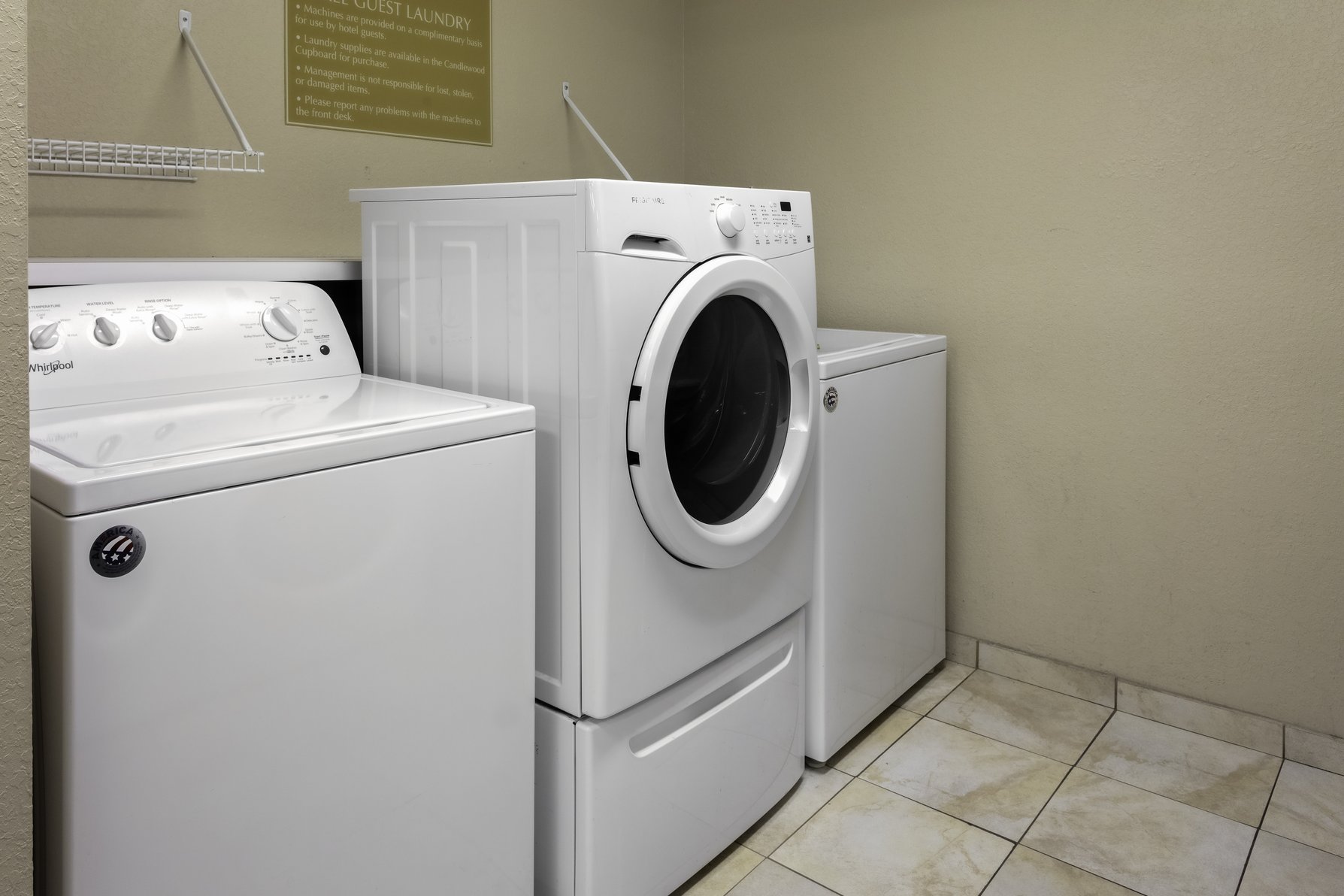 Stay clean with our laundry room.