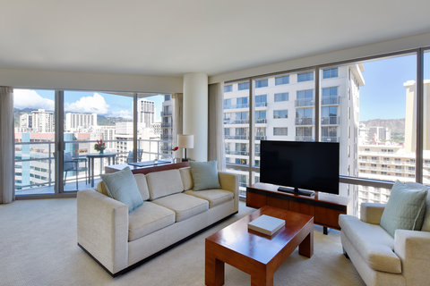 Trump Waikiki Suite Living Balcony