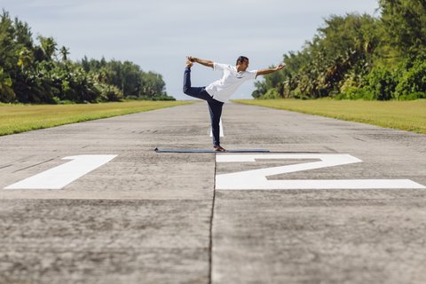 Runway yoga