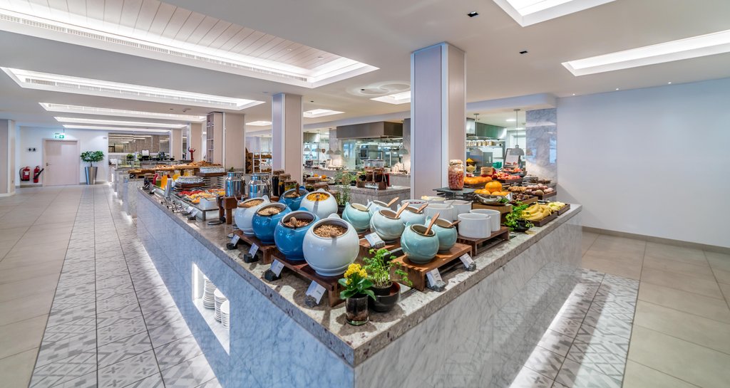 An extensive breakfast buffet at The Restaurant