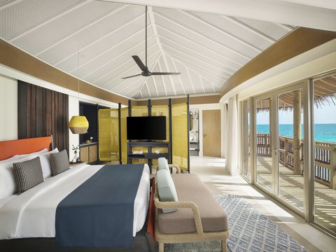 Three Bedroom Overwater Pool Residence Master Bedroom