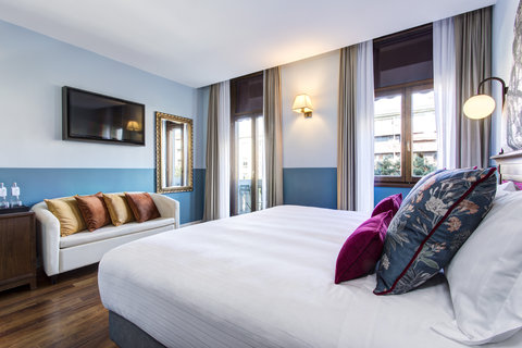 Premium Rooms & stylish colors. Decorative pillows & items removed