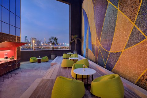 Outdoor Terrace at Open Sesame, Hotel Indigo Dubai Downtown