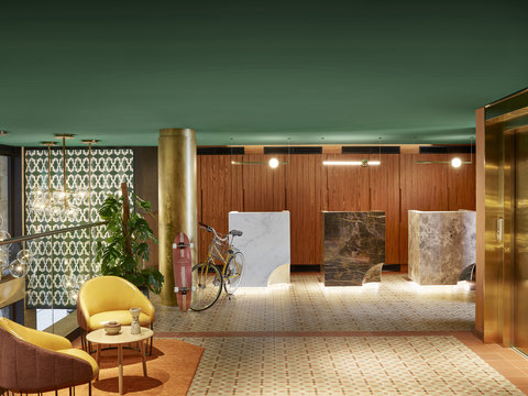 Hotel en el barrio Gótico de Barcelona, España