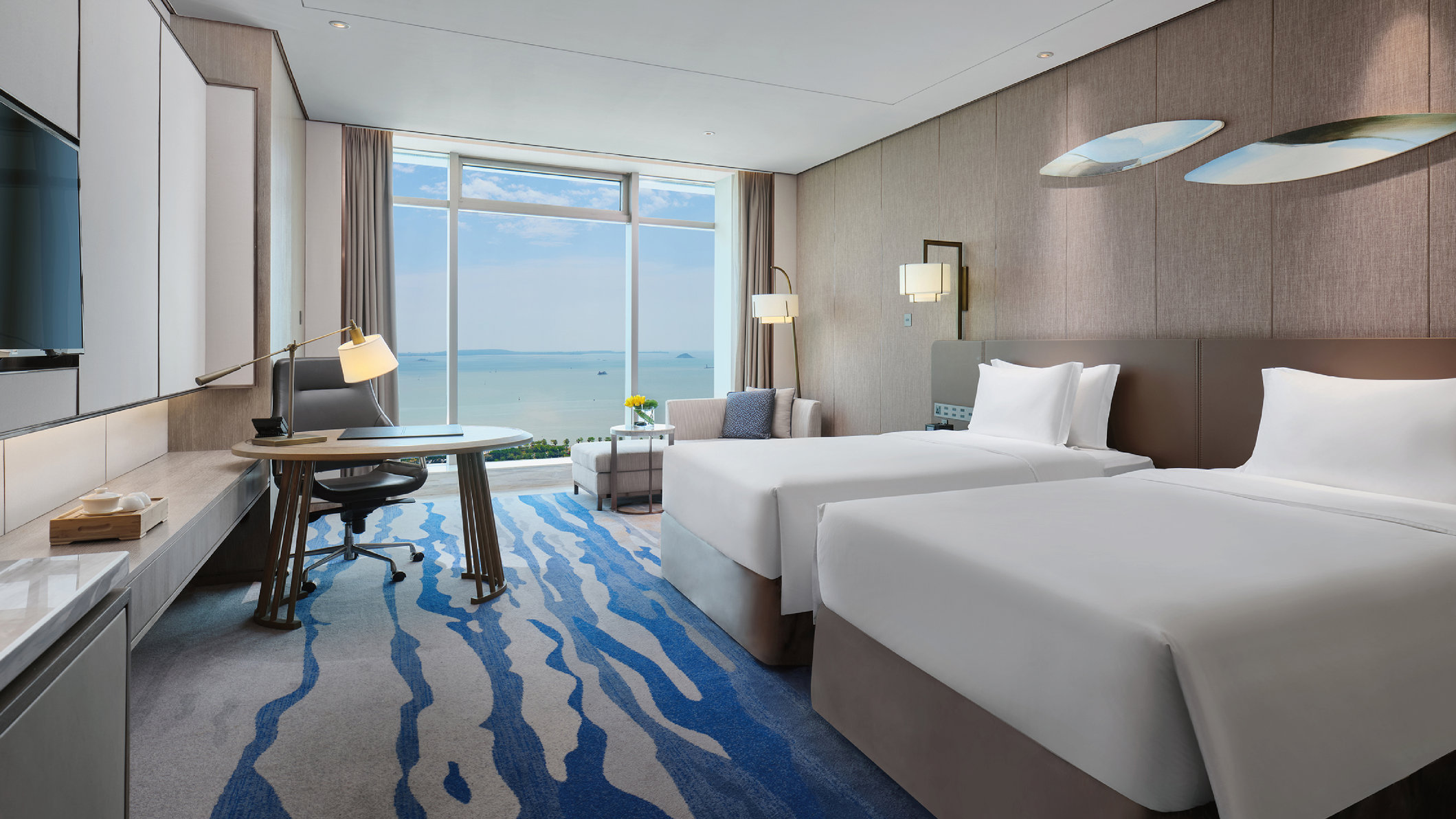 Intercontinental Xiamen by IHG Room Type - Classic Double Room with Two Double Beds and Sea View