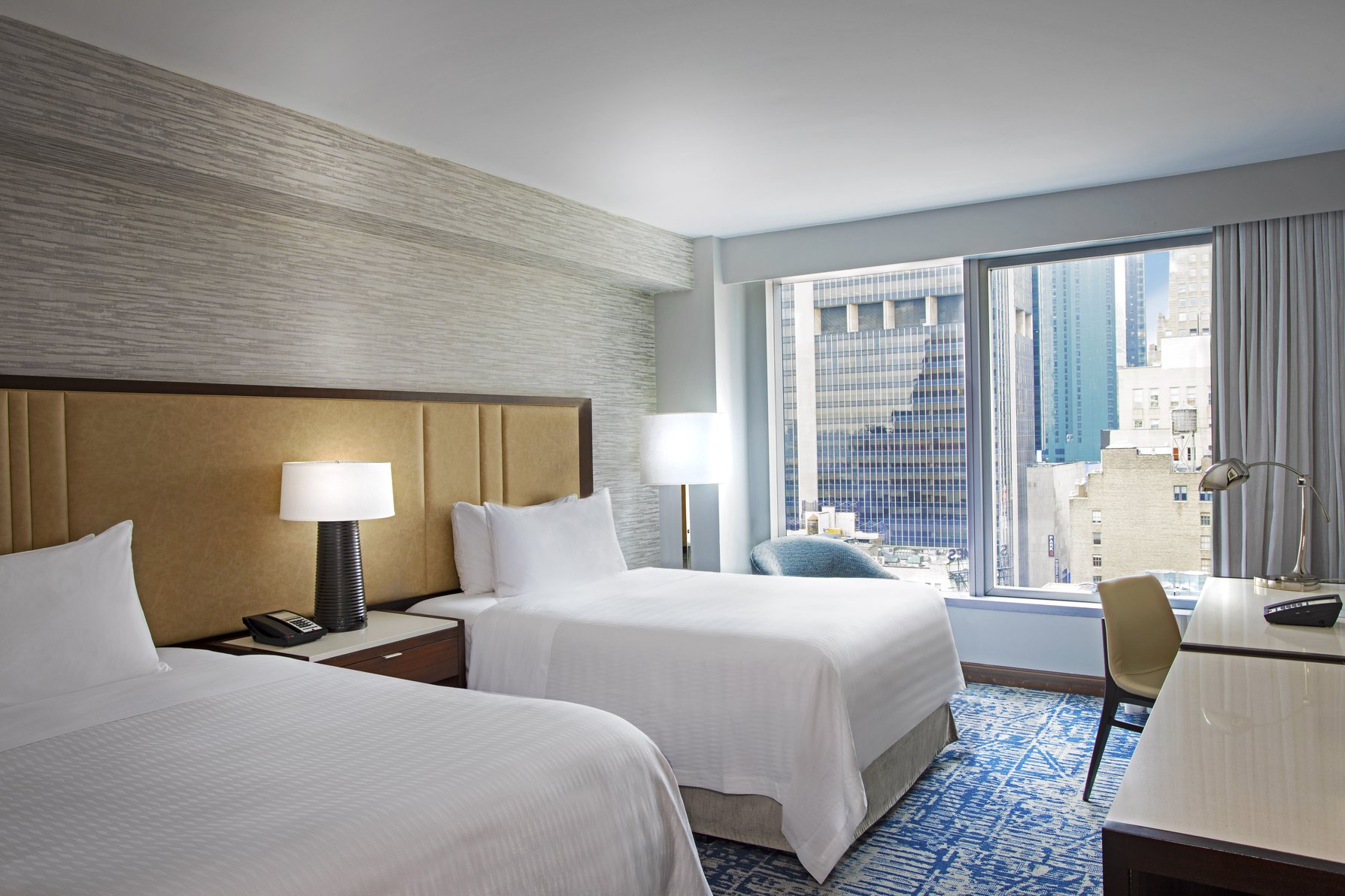 InterContinental - New York Times Square Room Type - 2 Double Premium Mobl Accss Midtown View InterContinental - New York Times Square Room Type - 2 Double Premium Mobl Accss Midtown View