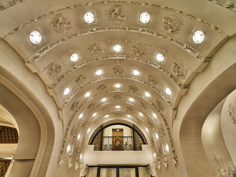 Lutetia interior details of the ceiling