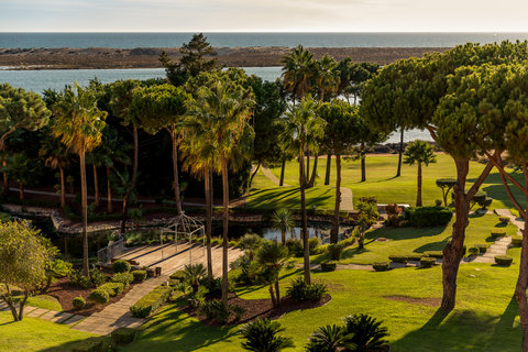 Hotel Gardens with the Ria Formosa Natural Park and the sea in the background