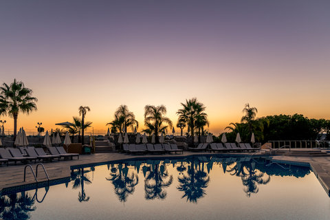 Sunset over the Outdoor Pool