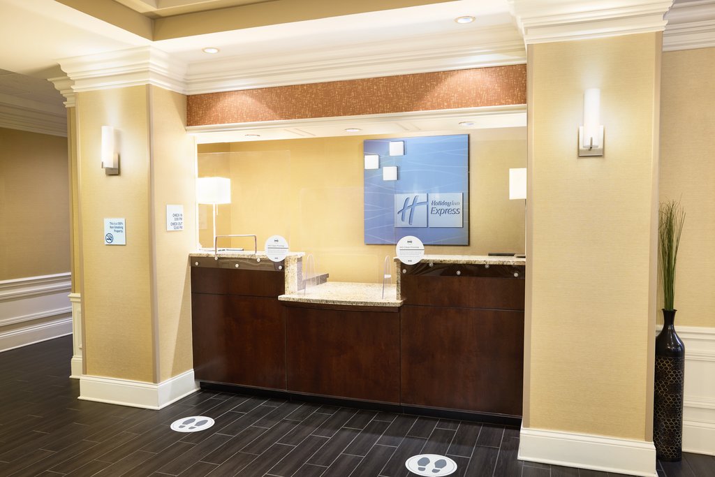 Safety glass protects your check-in experience during COVID19.