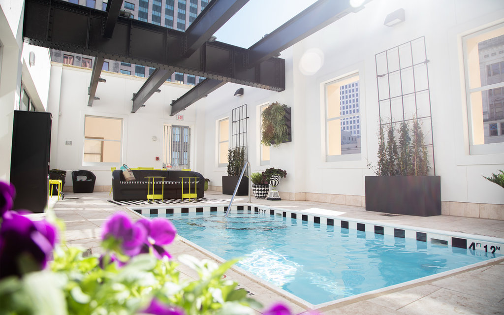 Dipping pool. 