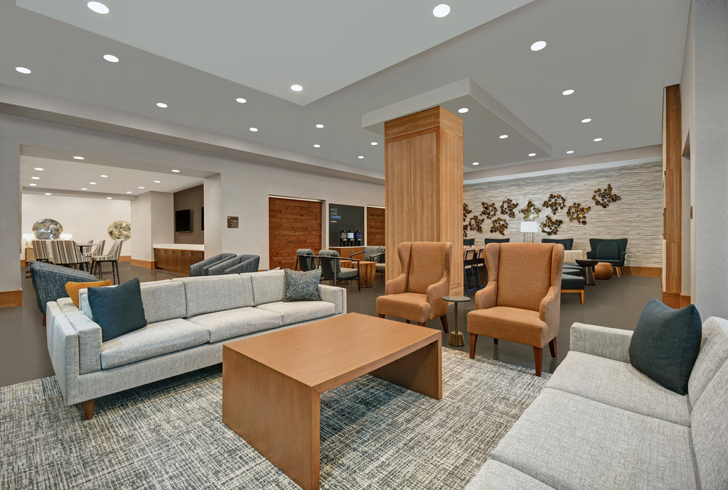 Inviting lobby with ample seating 