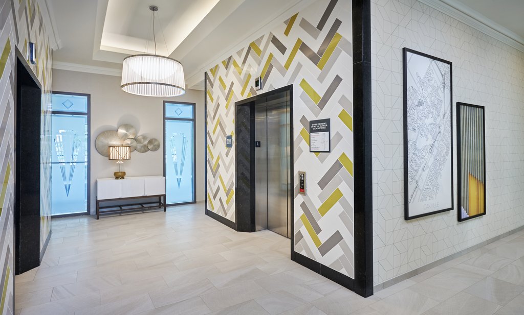 Fresh, bright and newly renovated lobby area