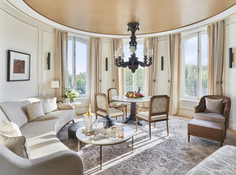 Mandarin Oriental Ritz Madrid Turret Suite Livingroom