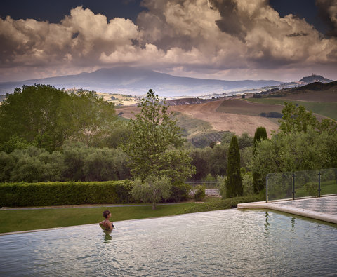 Fonteverde Thermal Pool Panoramic View Lady