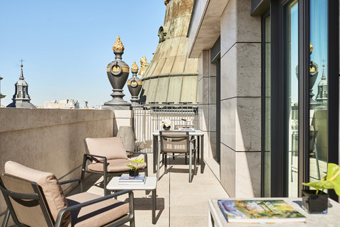 Four Seasons Hotel Madrid Penthouse Suite Terrace Shot