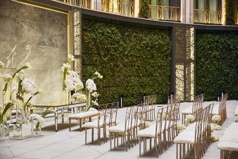 Four Seasons Madrid Courtyard Wedding