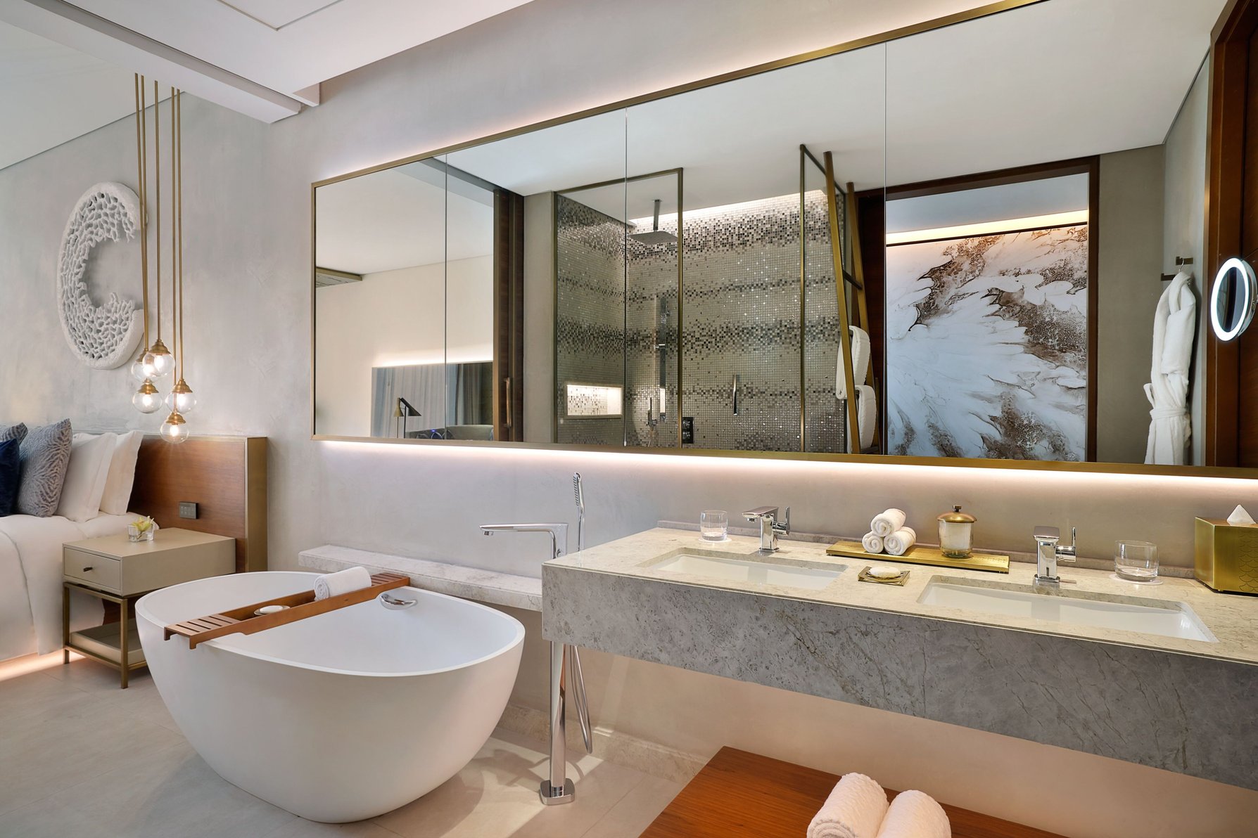 The St. Regis Downtown, Dubai Room Type - Deluxe King Room, Guest room, 1 King, Dubai Canal view