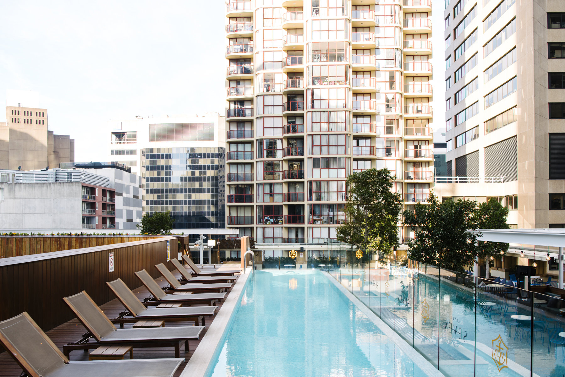Rooftop pool