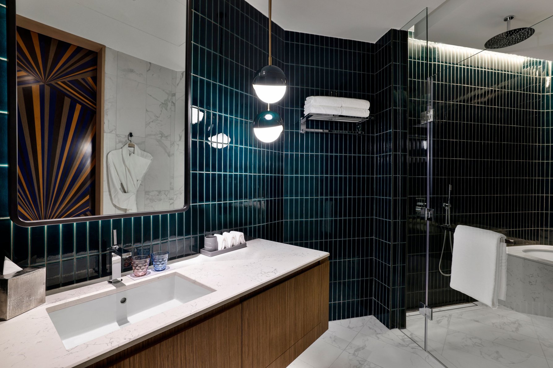 W Dubai  Mina Seyahi by Marriott Room Type - Deluxe Sea View, Guest room, 2 Twin, Sea view, Balcony