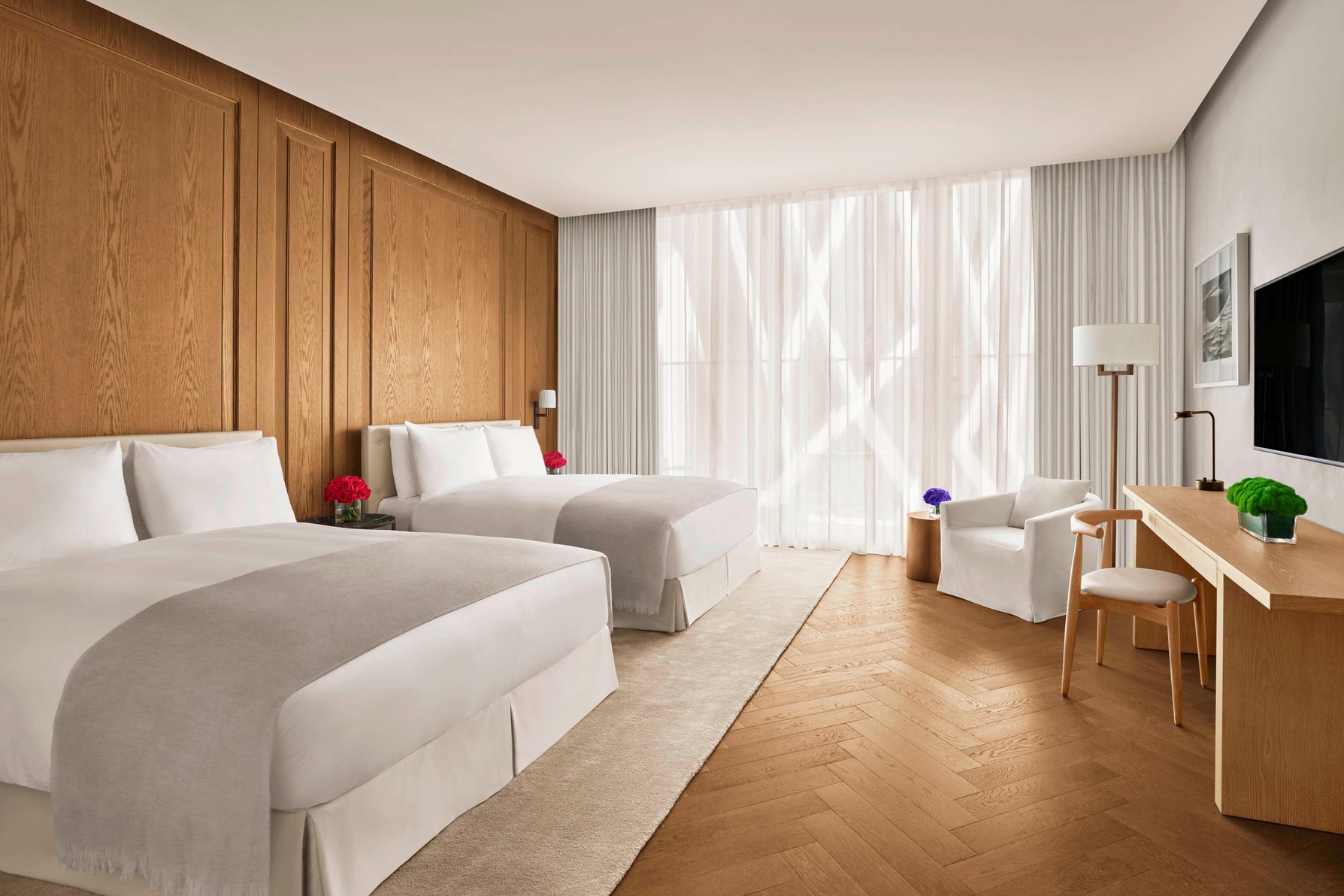 The Abu Dhabi Edition Room Type - Deluxe Guest room, 2 Queen
