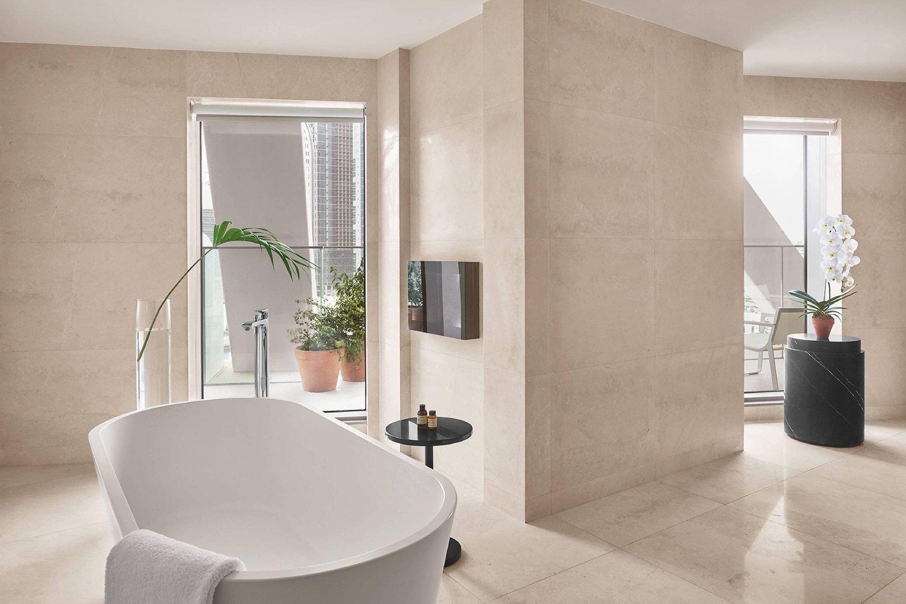 The Abu Dhabi Edition Room Type - 2 Bedroom Penthouse Suite, Bedroom 1: 1 King, Bedroom 2: 2 Queen, Marina view, Terrace