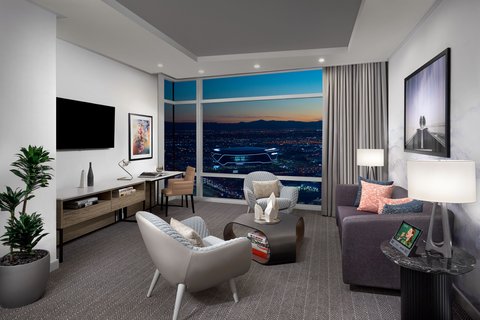 Sky Suites One Bedroom Mountain View Living Area
