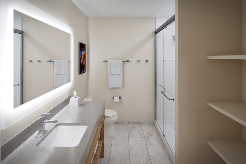 1 King Bed Studio Suite Walk In Shower