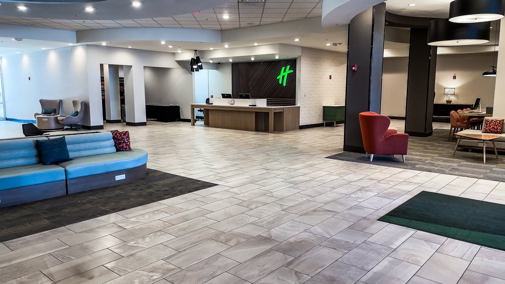 Welcome to our newly renovated hotel lobby! 