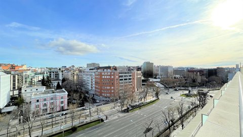 Blick auf den Paseo de la Castellana