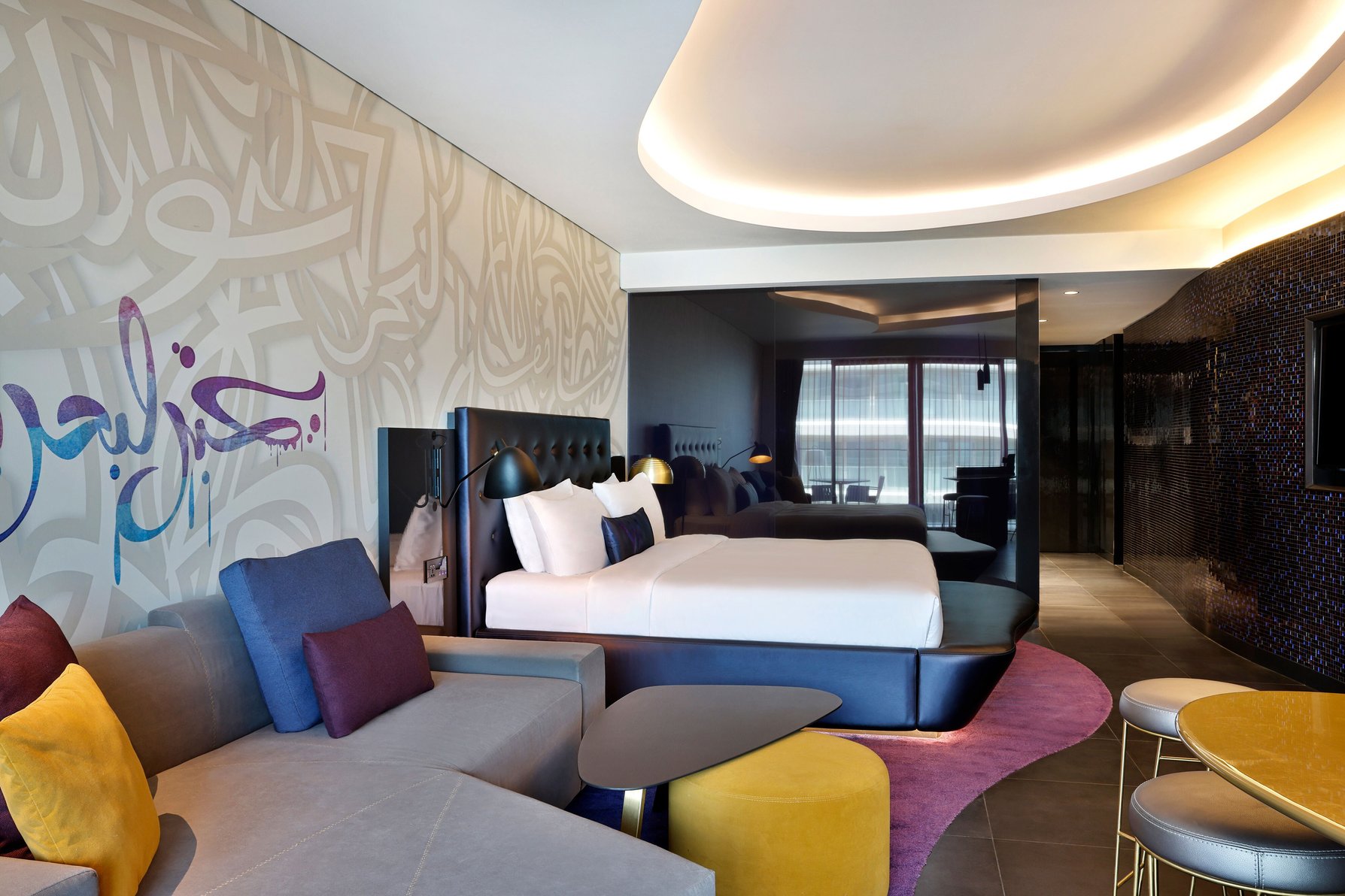 W Dubai - The Palm Room Type - Wonderful Room, Guest room, 1 King, Garden view, Balcony