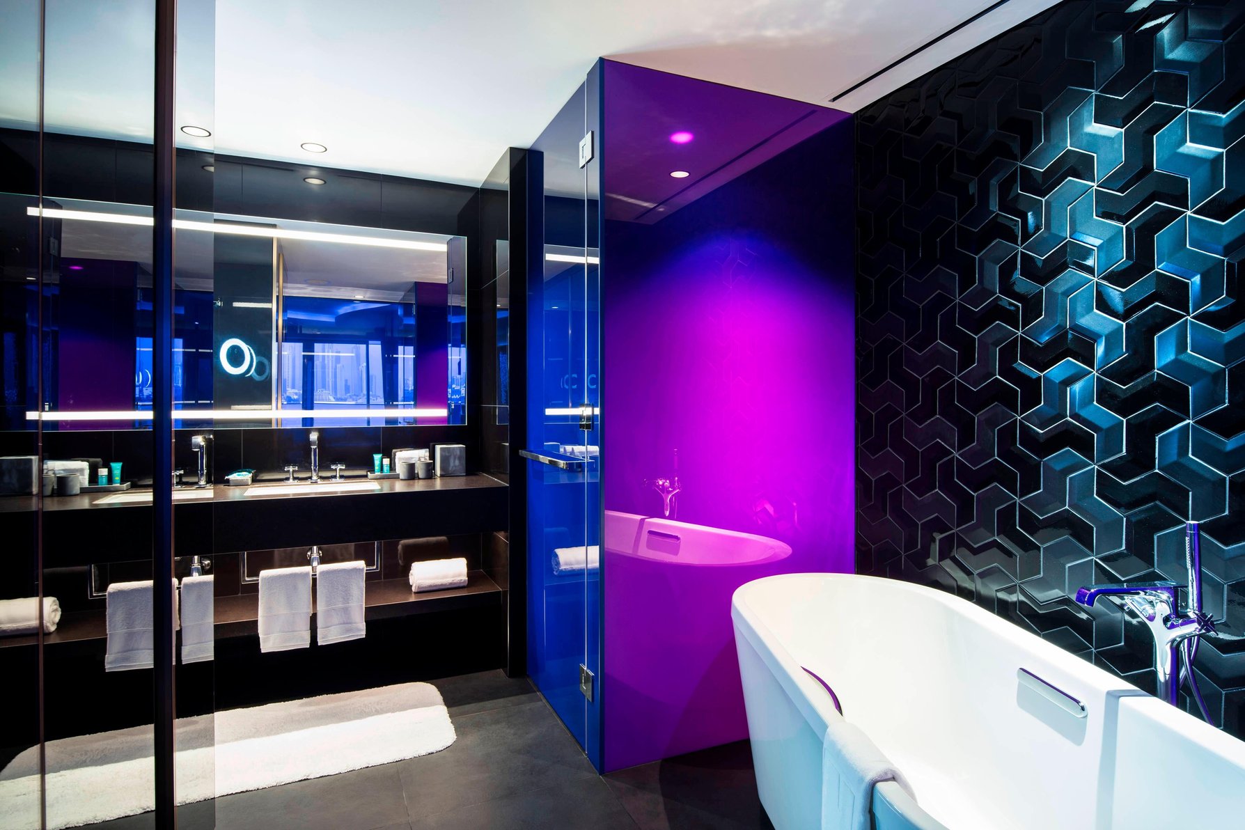 W Dubai - The Palm Room Type - Spectacular Room, Guest room, 1 King, Skyline view, Balcony
