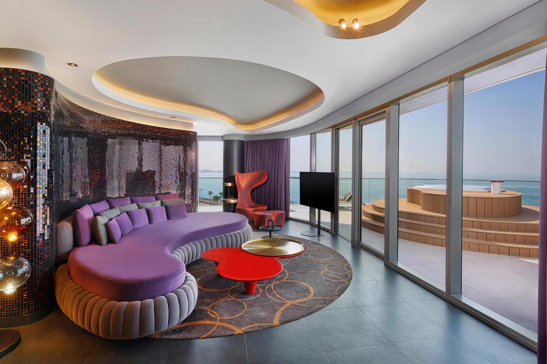 W Dubai - The Palm Room Type - Marvelous Jacuzzi Suite, 1 Bedroom Suite, 1 King, Terrace