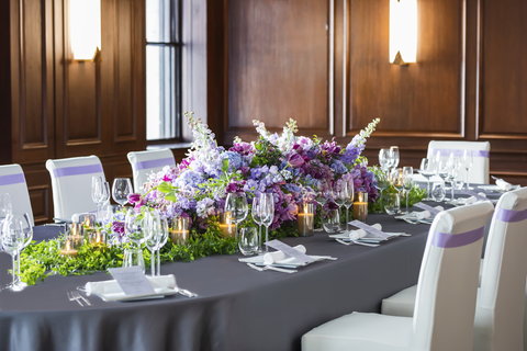 Oak Table Setting