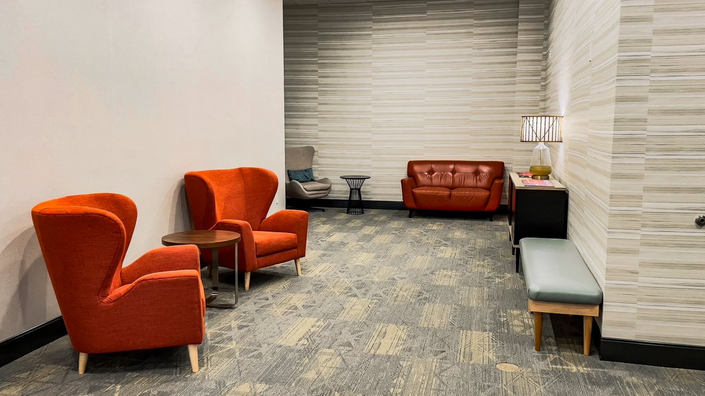 Relax in comfort in our spacious lobby