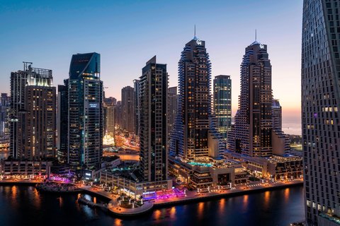 Vistas al puerto deportivo de Dubai
