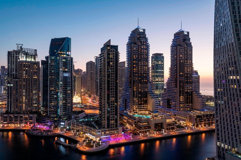 Vistas al puerto deportivo de Dubai