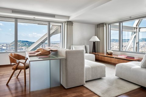 The Presidential Penthouse Living Room