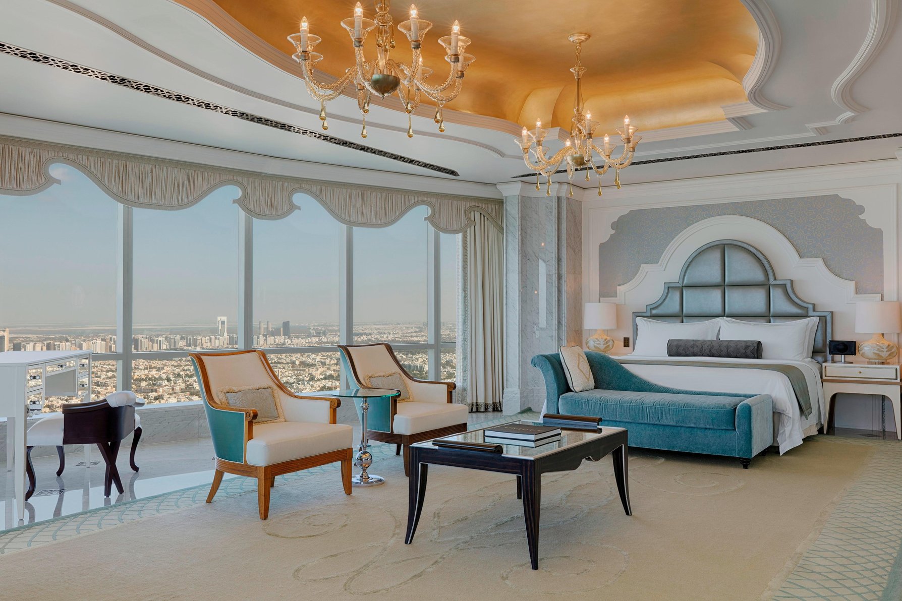 The St. Regis Abu Dhabi by Marriott Room Type - Al Manhal Suite, 1 Bedroom Suite, 1 King, Sea view The St. Regis Abu Dhabi by Marriott Room Type - Al Manhal Suite, 1 Bedroom Suite, 1 King, Sea view