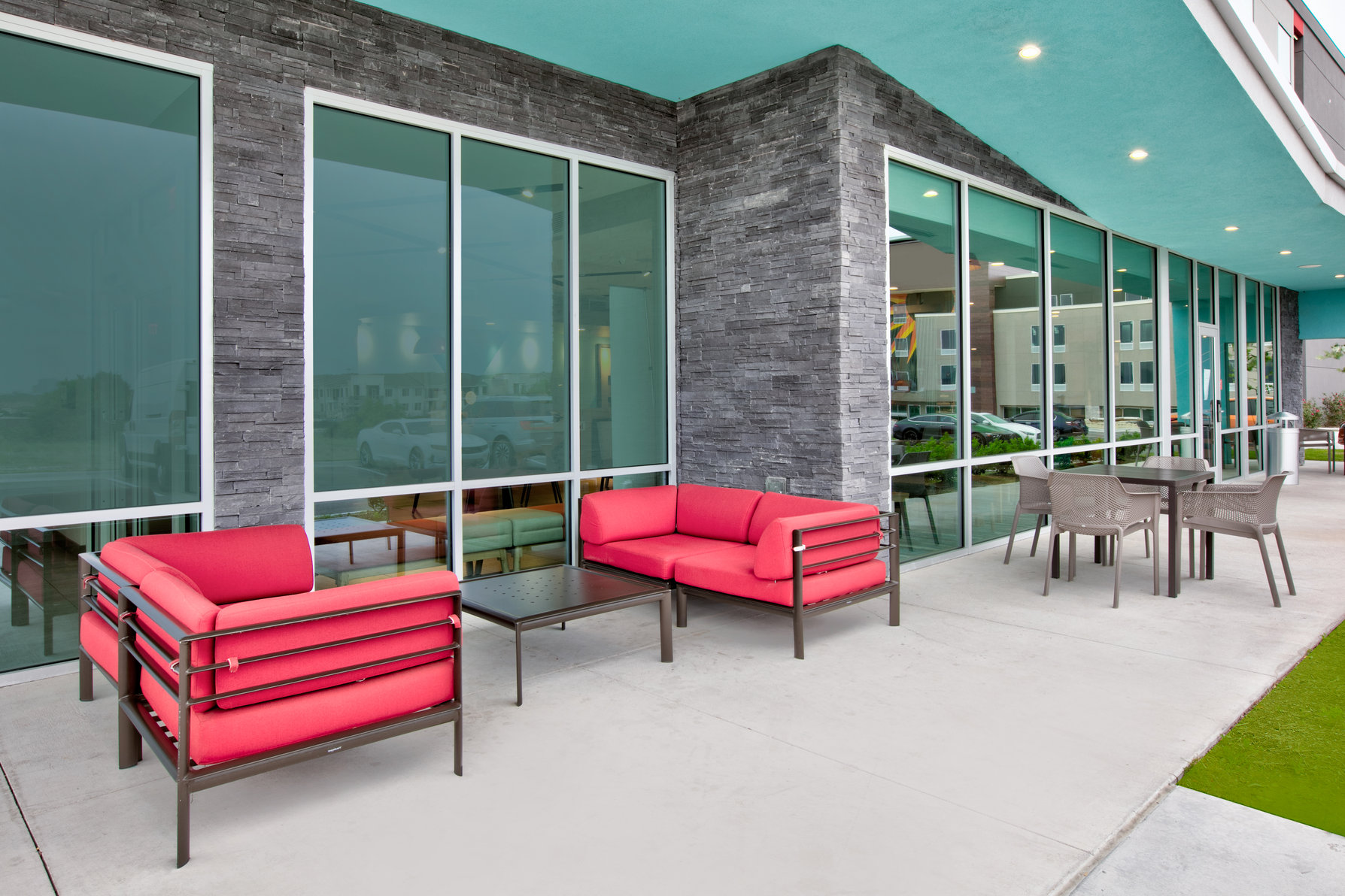 Relax in our spacious lobby with ample seating.