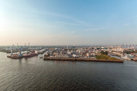 View from room of the Elbe