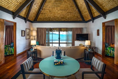 Living Room 2 Bedroom Overwater Royal Suite Villa