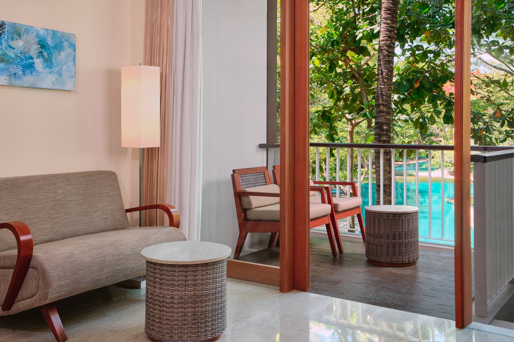Courtyard by Marriott Bali Nusa Dua Resort Room Type - Deluxe Pool View, Guest room, 2 Double, Pool view, Balcony