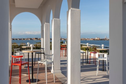 Terrace patio view Venice sea