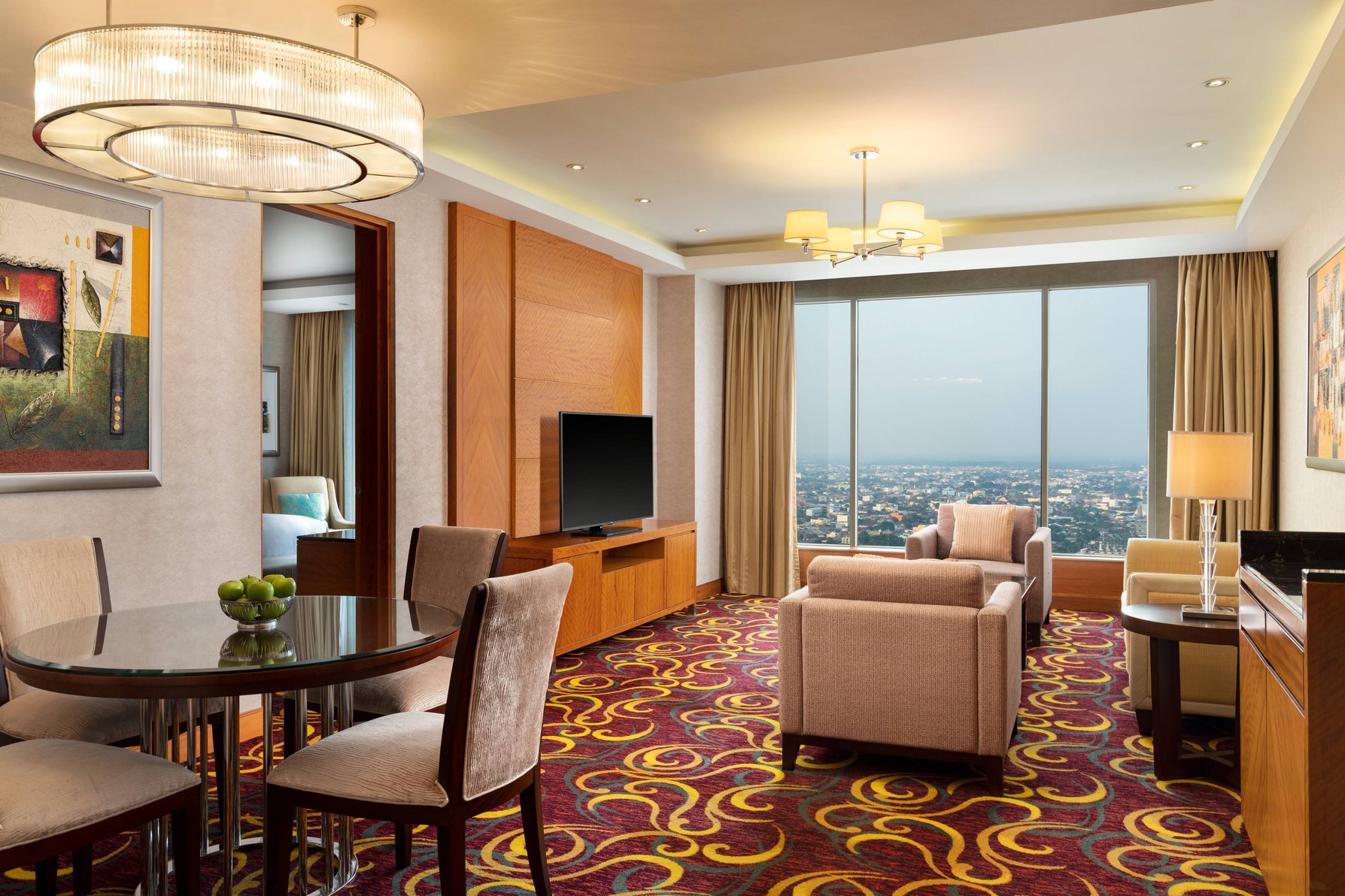 JW Marriott Hotel Medan Room Type - Junior Suite, Executive lounge access, 1 Bedroom Junior Suite, 1 King, Panoramic City view JW Marriott Hotel Medan Room Type - Junior Suite, Executive lounge access, 1 Bedroom Junior Suite, 1 King, Panoramic City view