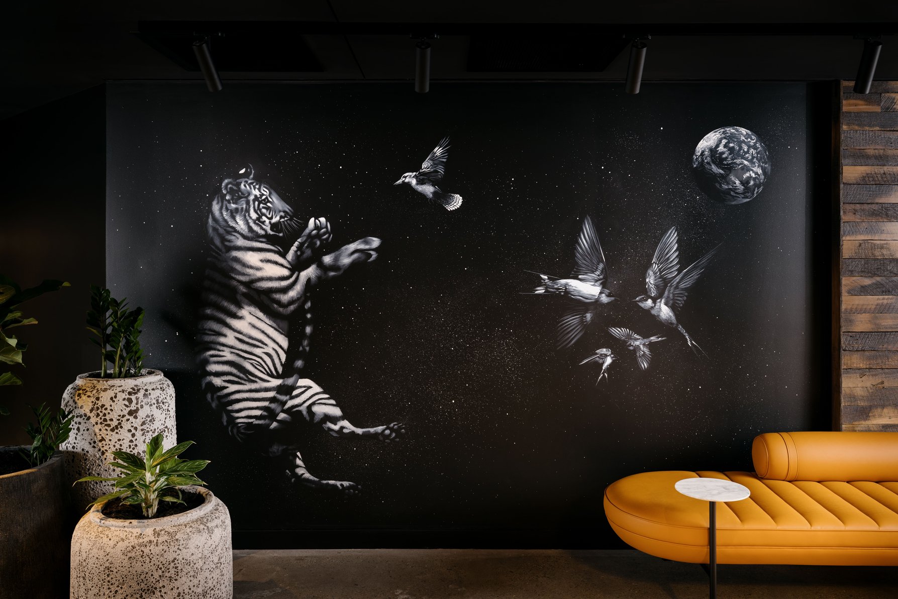 Artwork in the lobby