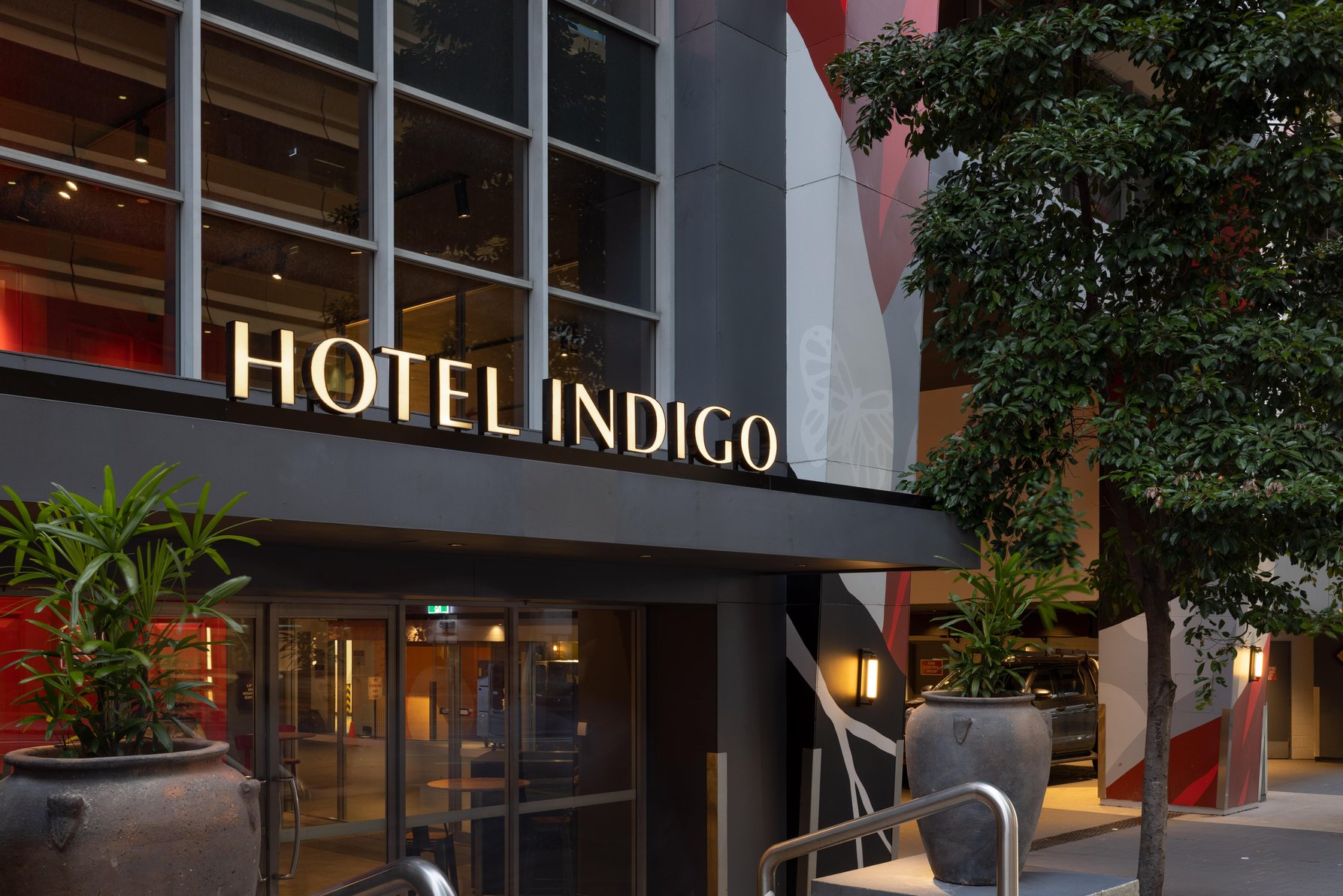Hotel entrance 